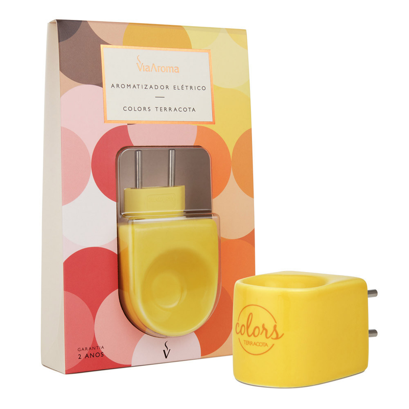 Difusor de Aromas Elétrico Bivolt Colors Via Aroma – Aromatizador, Casa, Escritório, Ambiente