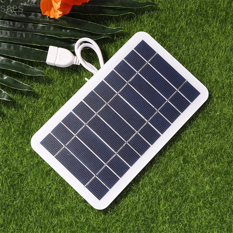 [SSPS] Painel Solar De 2W Com USB À Prova D'água Para Caminhadas Ao Ar Livre E Acampamento De Carregamento De Banco