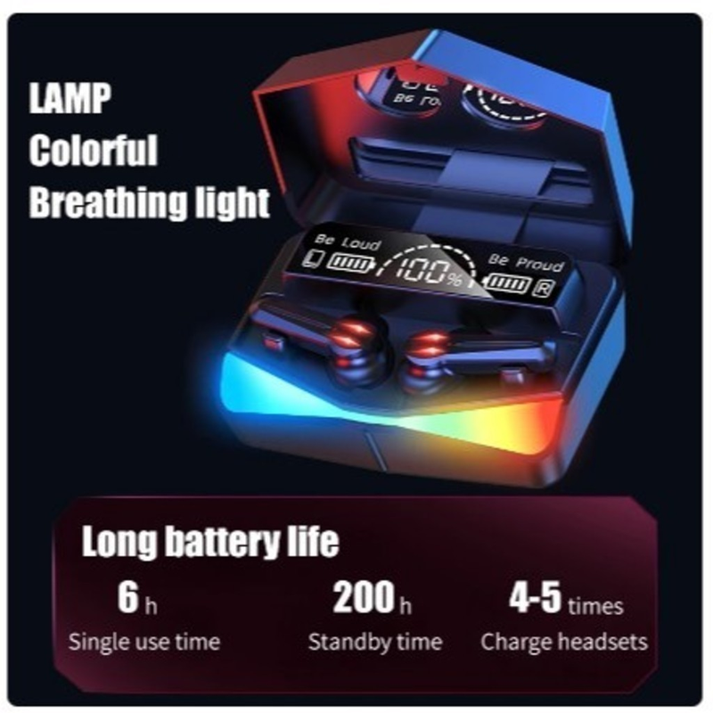 Fones De Ouvido M28 Sem fio TWS Wireless Gaming Bluetooth Delay Smart Touch