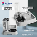 Bebedouro e Comedouro Automático Para Cães e Gatos Duplo Anti Formiga Promoção Envio Imediato