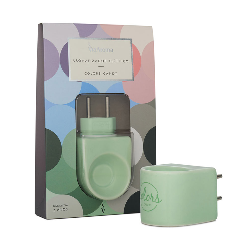 Difusor de Aromas Elétrico Bivolt Colors Via Aroma – Aromatizador, Casa, Escritório, Ambiente