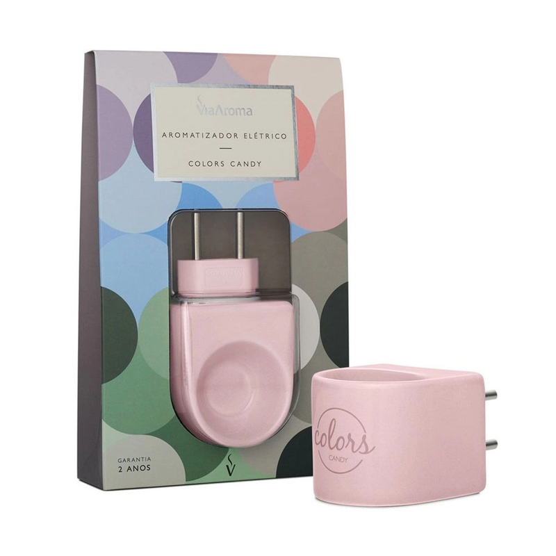 Difusor de Aromas Elétrico Bivolt Colors Via Aroma – Aromatizador, Casa, Escritório, Ambiente