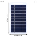 [SSPS] Painel Solar De 2W Com USB À Prova D'água Para Caminhadas Ao Ar Livre E Acampamento De Carregamento De Banco