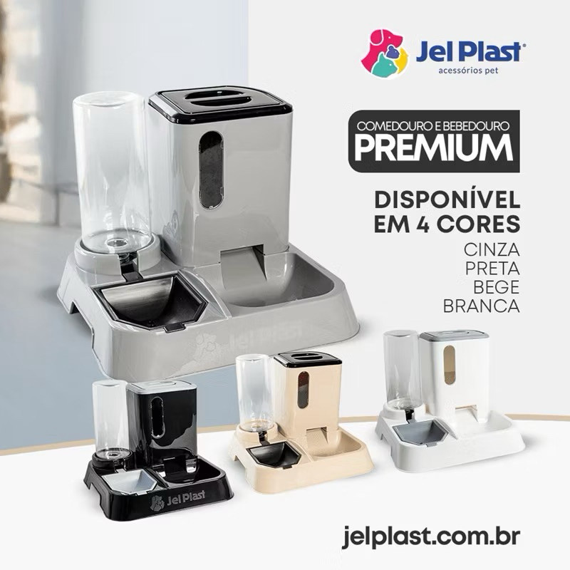 Bebedouro e Comedouro Automático Para Cães e Gatos Duplo Anti Formiga Promoção Envio Imediato