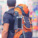 [SSPS] Painel Solar De 2W Com USB À Prova D'água Para Caminhadas Ao Ar Livre E Acampamento De Carregamento De Banco