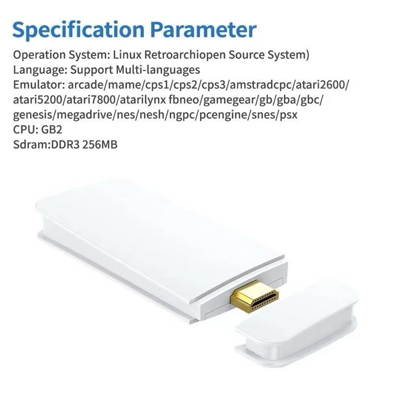 GameStick Retrô M15 PRO 4K Lançamento 64GB 20 mil Jogos Retrô Clássicos 2 Controles Sem Fio