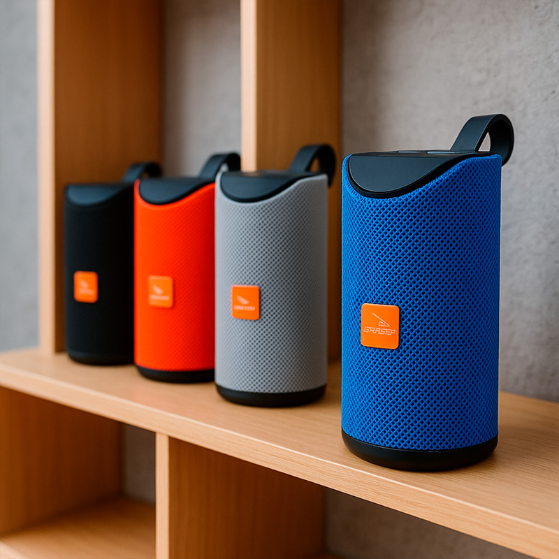 Caixinha de Som Portátil Sem Fio Wireless Bluetooth MP3 Cartão SD Rádio FM PenDrive