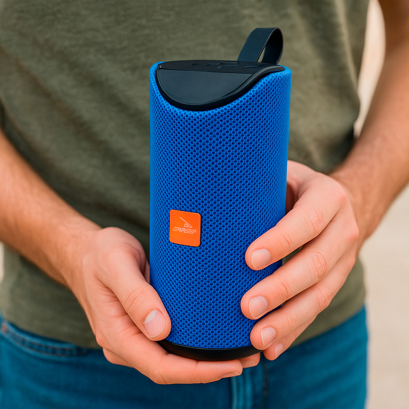 Caixinha de Som Portátil Sem Fio Wireless Bluetooth MP3 Cartão SD Rádio FM PenDrive