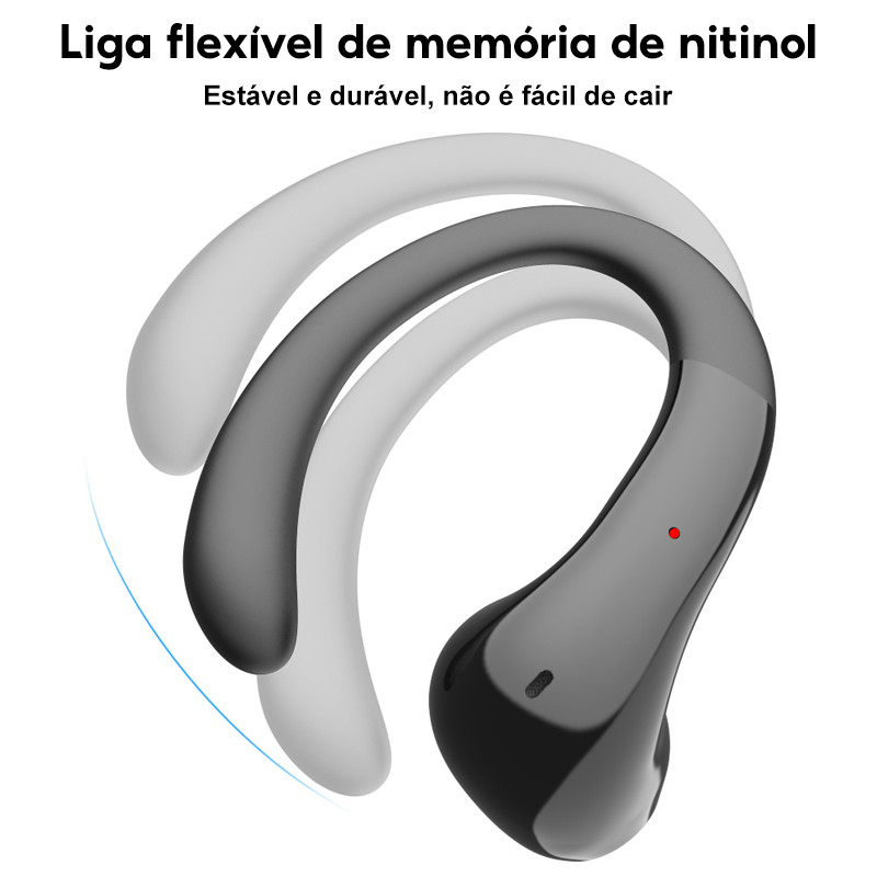 Fones De Ouvido Sem Fio Bluetooth Fone Com Microfones Alta Fidelidade Som Estéreo Toque Inteligente Esportes