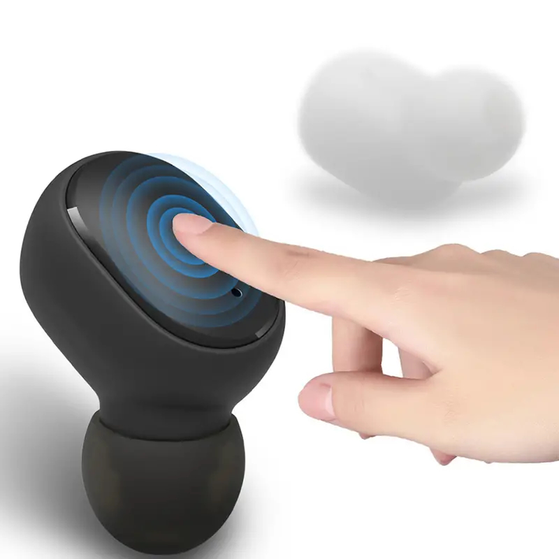 TWS A6S Fones De Ouvido Sem Fio Som Estéreo Compacto Controle De Toque Fone De Longa Duração Da Bateria