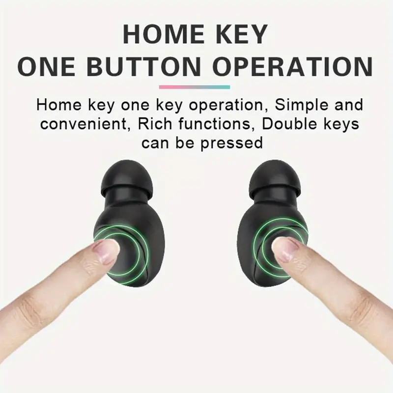 TWS A6S Fones De Ouvido Sem Fio Som Estéreo Compacto Controle De Toque Fone De Longa Duração Da Bateria